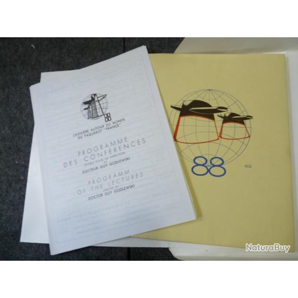 Brochure Paquebot France Croisire autour du monde 1972