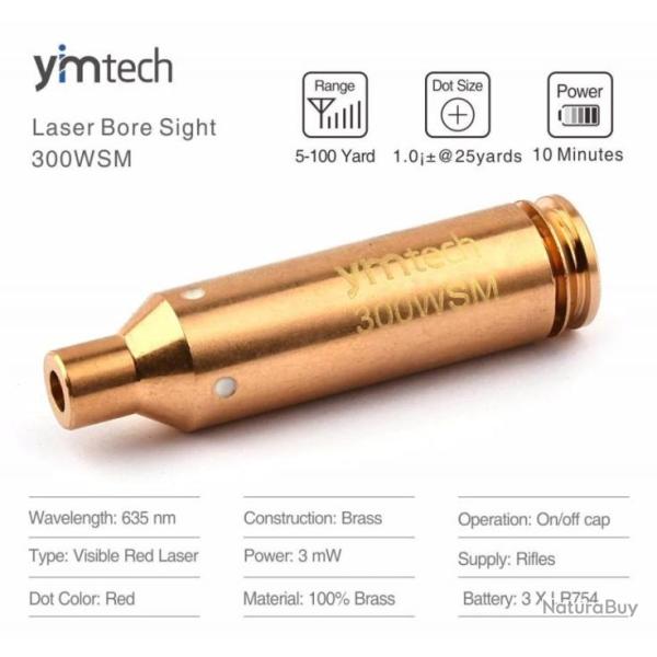 Cartouche laser 300WSM pour r�glage