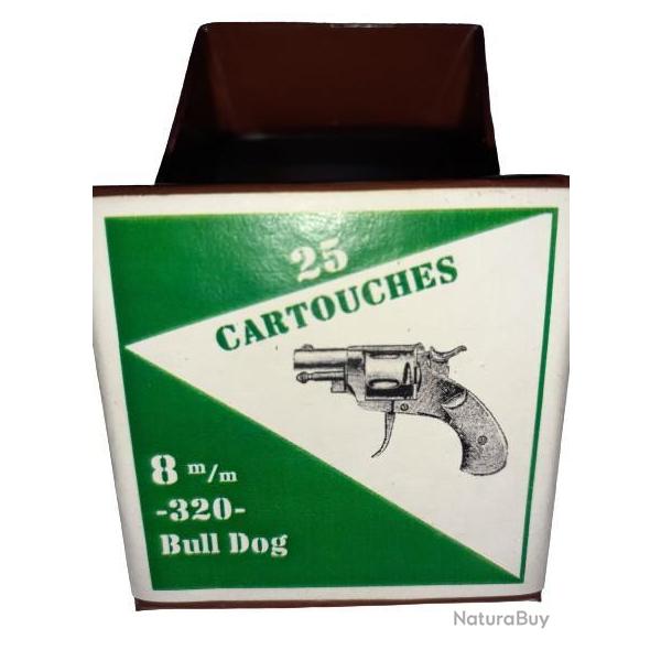 8 mm 320 Bull Dog ou 8mm 320 Bulldog: Reproduction boite cartouches (vide) GU 8770564