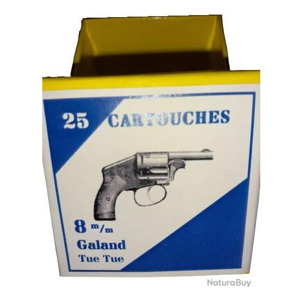 8 mm Galand ou 8mm Tue Tue: Reproduction boite cartouches (vide) GU 8770590