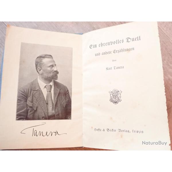 Livre de Karl Tanera qui �tait un �crivain et romancier militaire allemand
