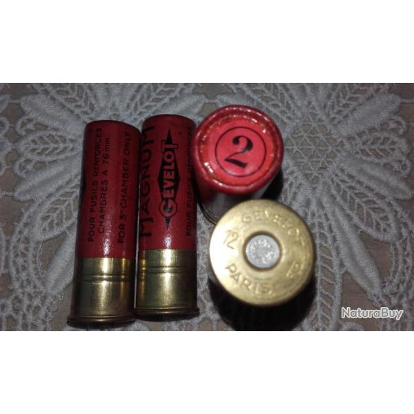 MAGNIFIQUE CARTOUCHE DE COLLECTION   DOUILLE CARTON  (GEVELOT MAGNUM)