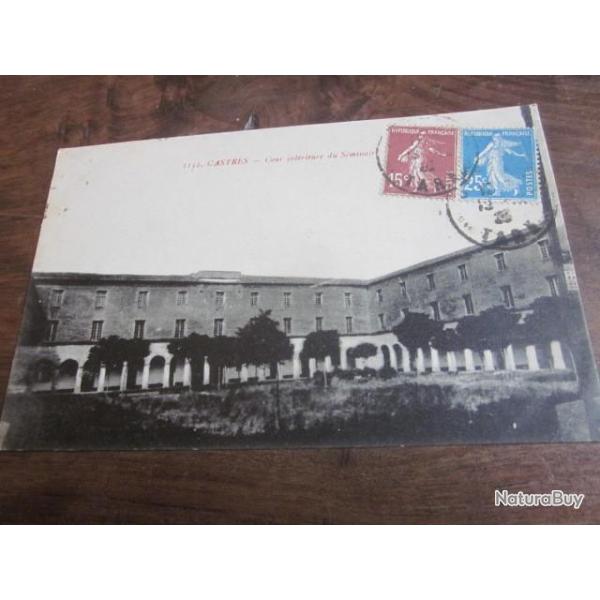 CP  Dpt  81  CASTRES  COUR INTERIEUR DU SIMINAIRE