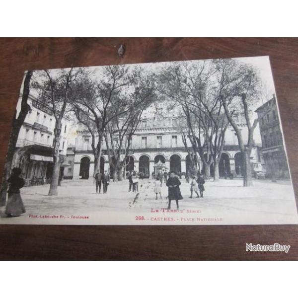 CP  Dpt  81 CASTRES  PLACE NATIONALE V