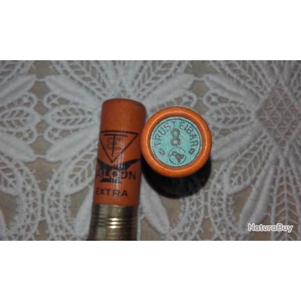 UNE BELLE CARTOUCHE DE COLLECTION A DOUILLE EN CARTON  (TRUSTEIBAR ORANGE)