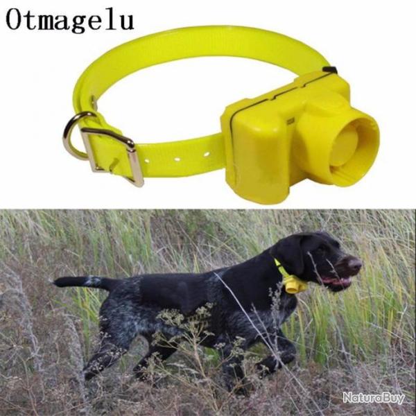 Collier beeper rep�rage jaune pour chien - 8 modes pour l'entrainement et la chasse