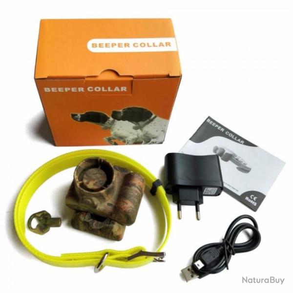 Collier beeper rep�rage camouflage pour chien - 8 modes pour l'entrainement et la chasse