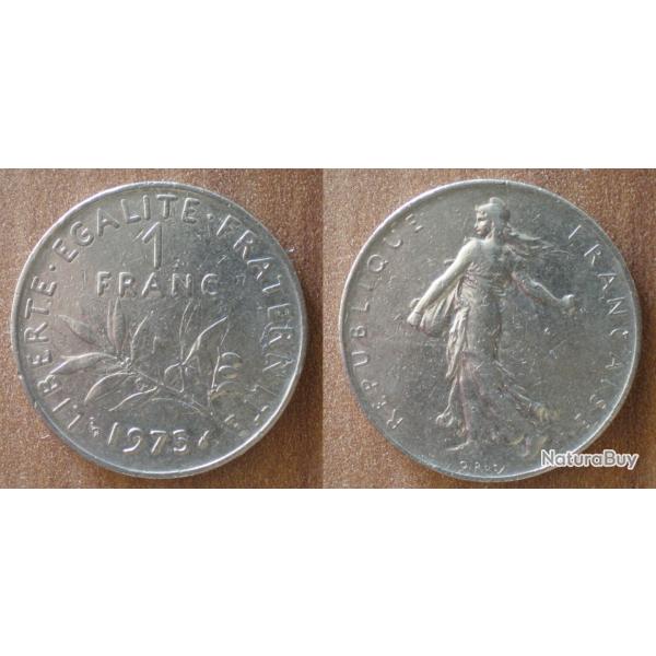France 1 Franc 1975 Semeuse Nickel Francs Frc Frcs
