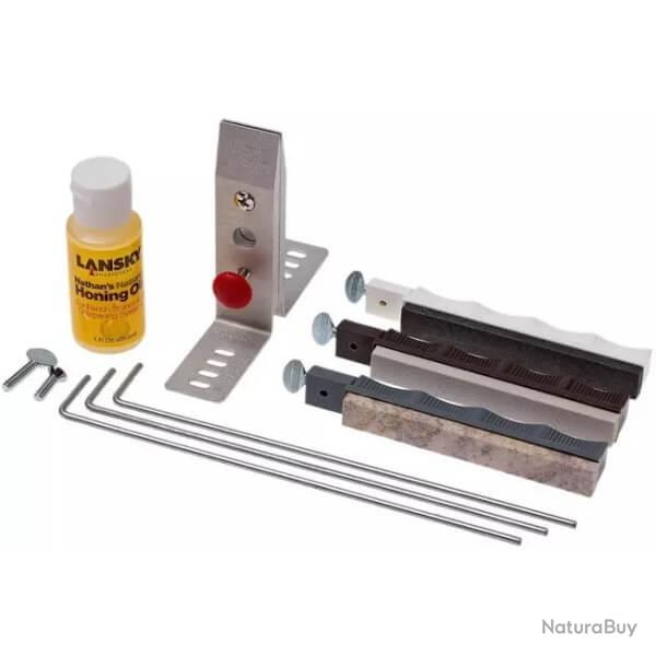 LKNAT-Kit D'aiguisage Lansky Natural Arkansas 3 pierres