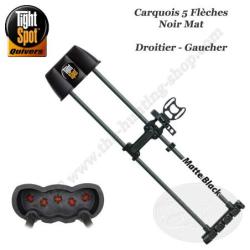 TIGHTSPOT Carquois 5 fl&egrave;ches haut de gamme pour arc compound Gaucher Black