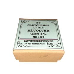 8 mm 1892 ou 8mm 92 dit "Lebel": Reproduction boite cartouches (vide) CARTOUCHERIE FRANCAISE 8774165