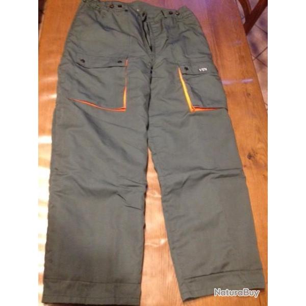Pantalon tron�onnage / d�broussaillage anti coupure classe 1 tr�s belle qualit� marque VTN neuf