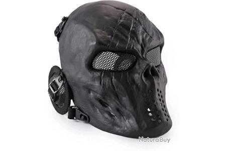 Masque Crâne Tactique Intégral Airsoft – Protection Complète Avec Cagoule Réglable Pour CS, Paintball, Cosplay Et Sports Outdoor