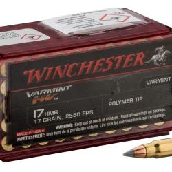 Balle Winchester 17HMR Varmint Pointe Plastique