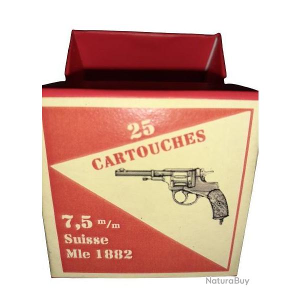 7,5 mm 1882 ou 7,5 Suisse: Reproduction boite cartouches (vide) GU 8777470