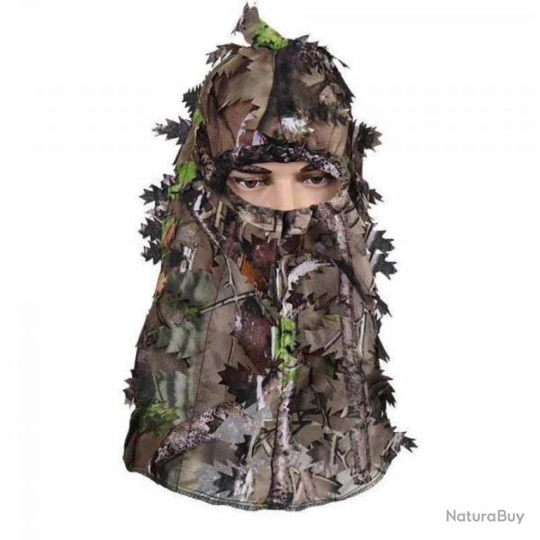 Cagoule de camouflage 3D N2 - SANS PRIX DE RESERVE
