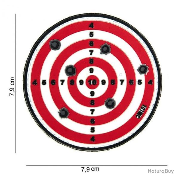 Patch 3D PVC Cible Rouge (101 inc)