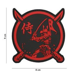 Patch 3D PVC Samourai Guerrier Rouge (101 inc)
