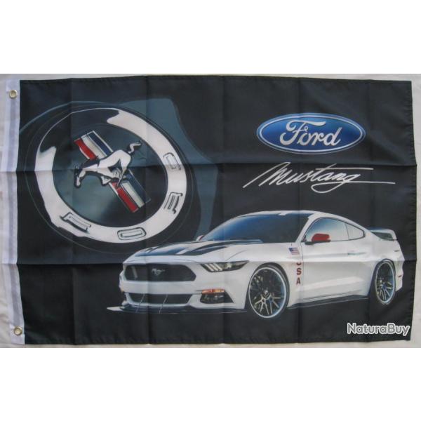 DRAPEAU  USA  FORD MUSTANG 60X90cm Ref.49