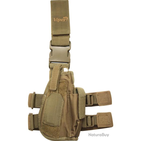 Holster de cuisse droitier r�glable Viper Coyote
