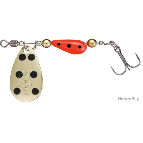 CUILLERE DAIWA TOURNANTE SILVERCREEK 4GR NPC Gold Red Black