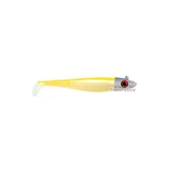 SWAT SHAD MONTE 9CM 7GR PAR 1 Blanc nacre dos fluo jaune 108 NPC