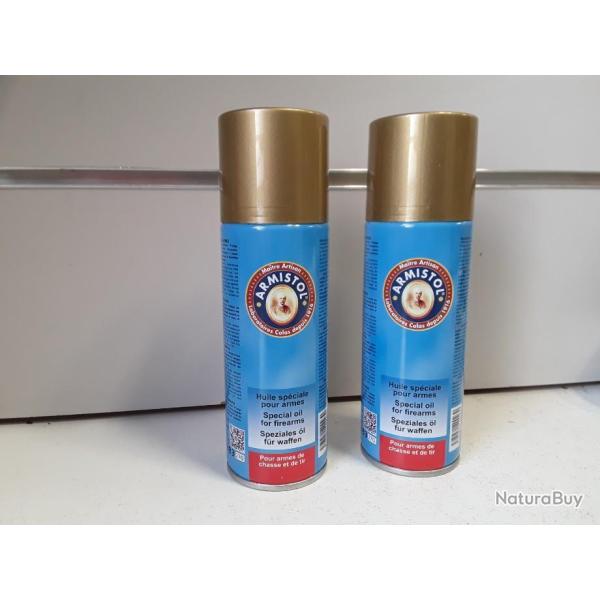 Lot de 2 bombes d'huiles Armistol 200ML