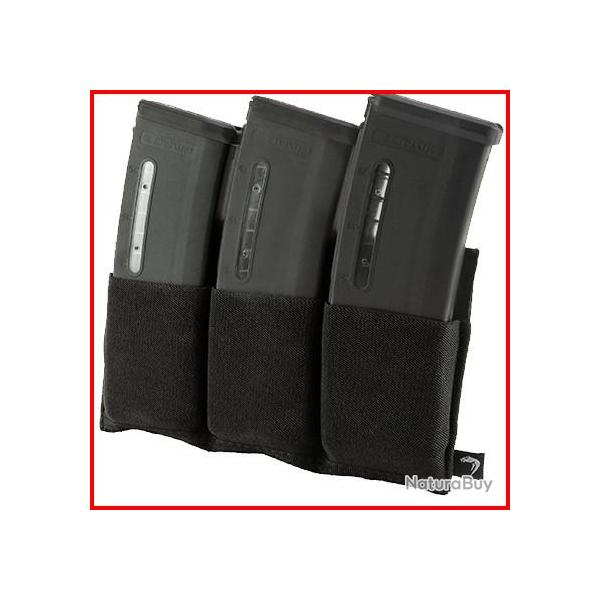  Triple poche mag plate Viper NOIR