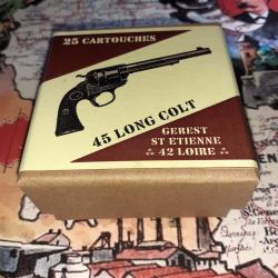 45 Long COLT (G&eacute;rest Saint Etienne): Reproduction boite munitions (vide) GU 8783746