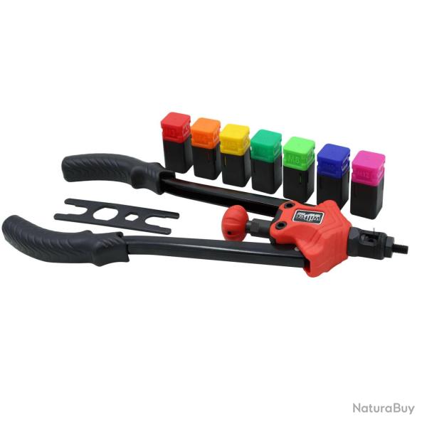 Pince rivets de traction �crous � sertir set 7 mandrins interchangeables outils 16_0002889