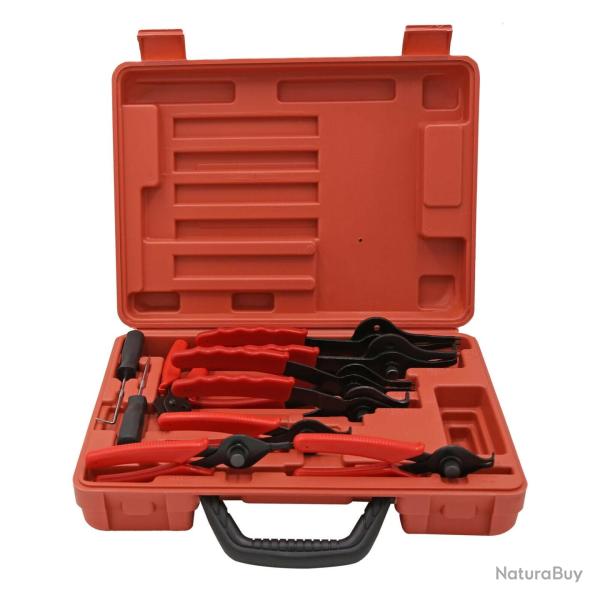 Lot pince pour circlips extrieur intrieur set 11 pices becs couds et droits 16_0002761