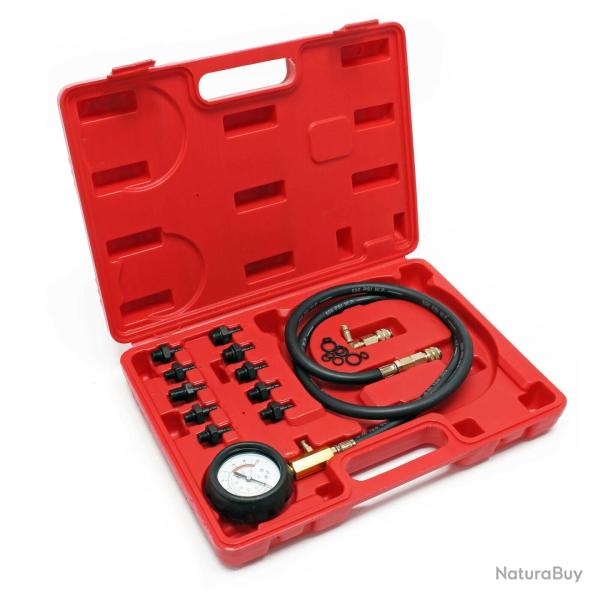 Kit testeur de pression d'huile de vhicules set 12 pices jauge pression d'huile 16_0002631