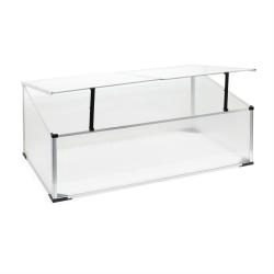 Mini serre de jardin en aluminium et polycarbonate 100 x 60 x40 cm ouverture par v&eacute;rin potager 16_0