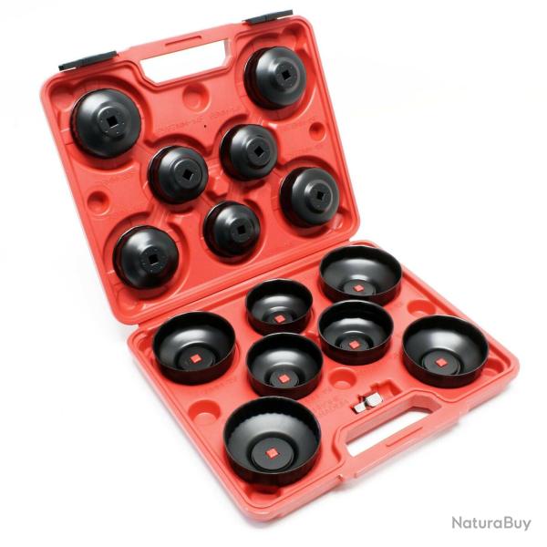 Coiffe filtre huile 14 pi�ces cl�s filtre huile �change huile outils kit 16_0002264