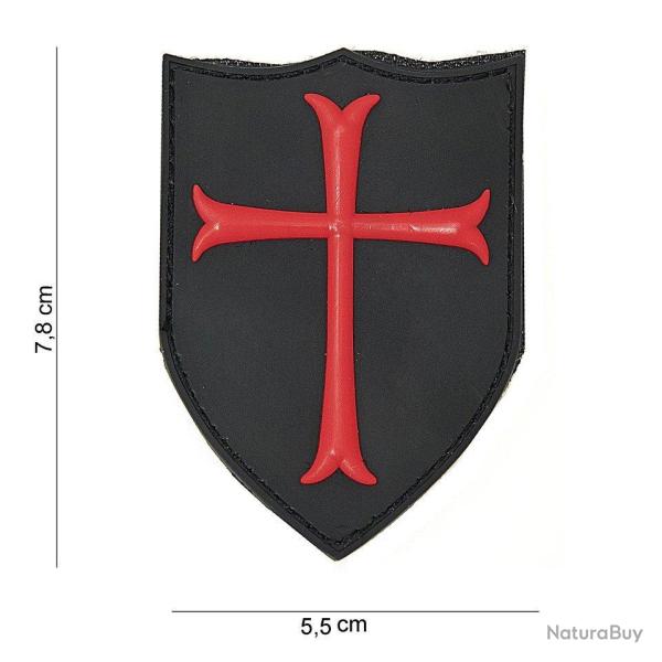 Patch 3D PVC Crusader Noir (101 Inc)