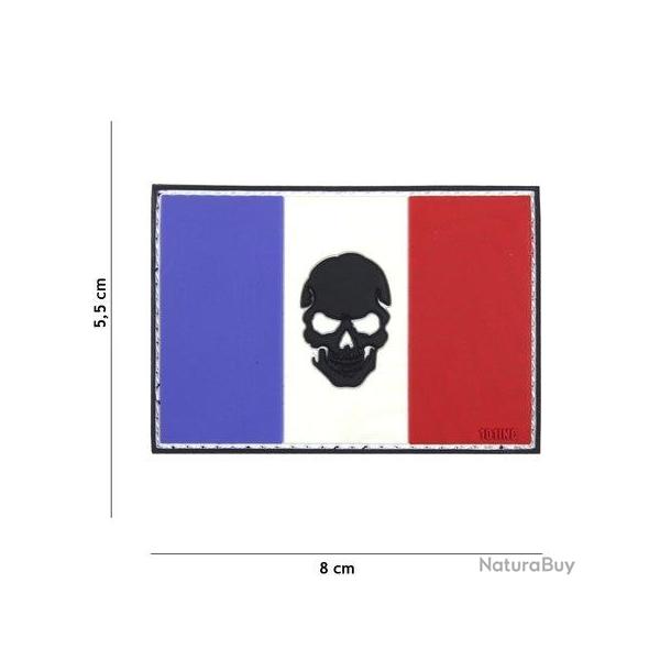 Patch 3D PVC France w/ Skull (101 Inc)