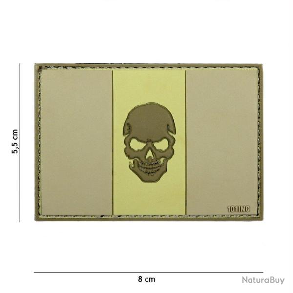 Patch 3D PVC Italie w/ Skull Desert (101 Inc)