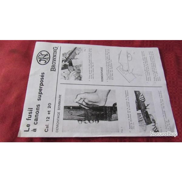 Notice de montage et d�montage et �clat� de pi�ces  pour Bronwing B25