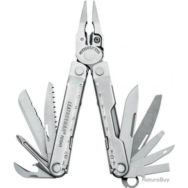 Pince Multifonctions avec 17 outils Verrouillables Outil Polyvalent pour Camping LEATHERMAN