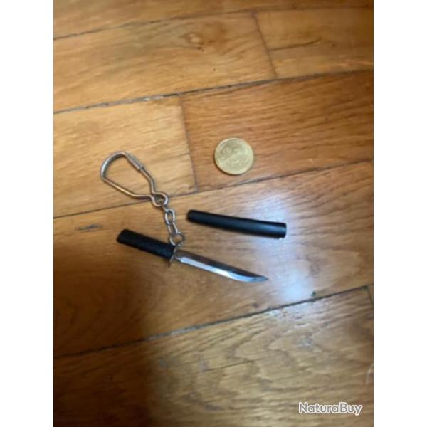 Rare Katana Sabre Japonais Miniature Porte Clef ann�es 70