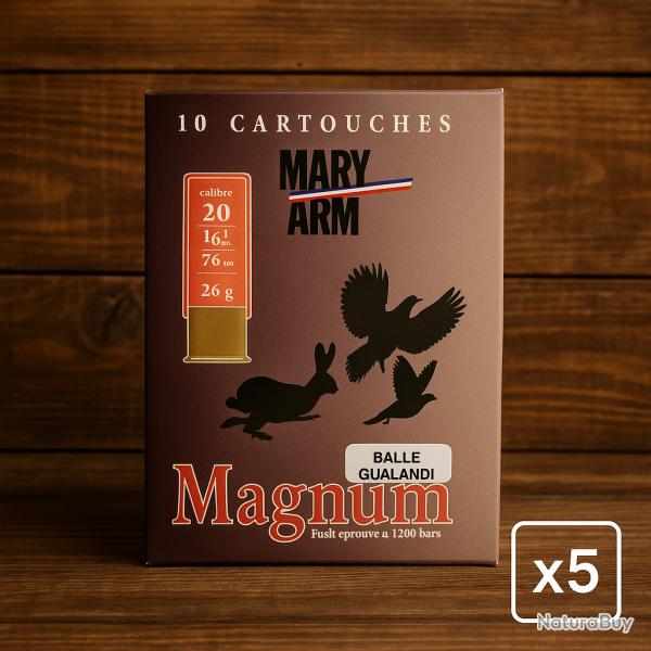 Munitions Mary Arm Cal.20 Gualandi - 50 cartouches - Pack �conomique