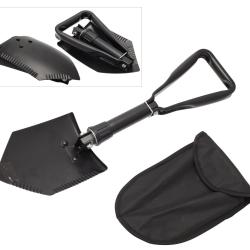 Pelle pioche pliante en 3 parties avec housse