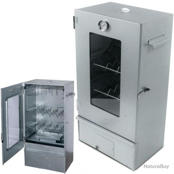 Fumoir Deluxe XXL Galvanis� Fumoir de Haute Qualit� 80x40x28cm + Accessoires