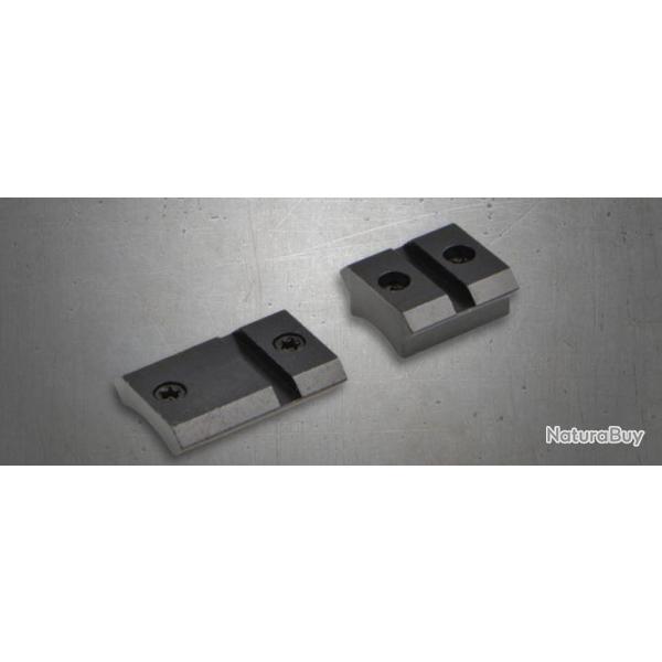Paire d'embase Warne acier pour Browning T-Bolt, Savage 93R17, Savage Mark II, Zoli 1900