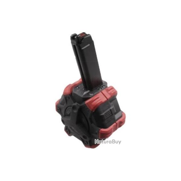 Chargeur Gaz Adaptative Drum pour srie VX 350 billes ROUGE