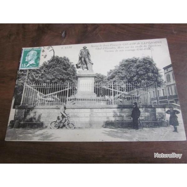 CP  Dpt  81  ALBI STATUE DE JEAN FRANCOIS GALAUP