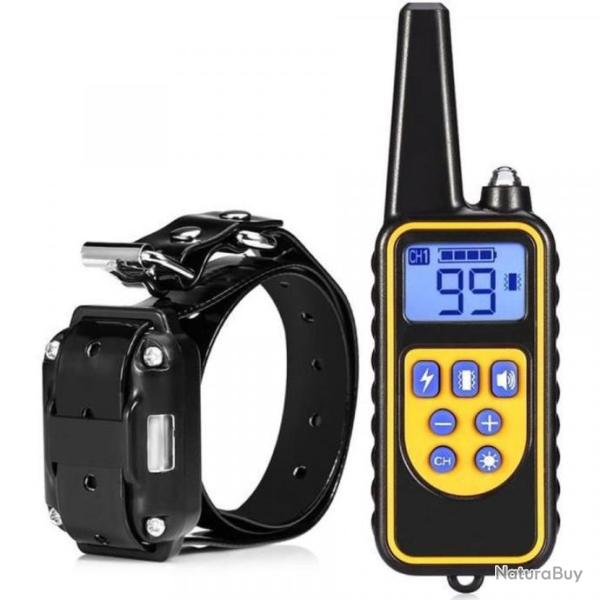 Collier de Dressage Pour Chien Entra�nement Electrique Etanche Rechargeable Anti Aboiement LCD