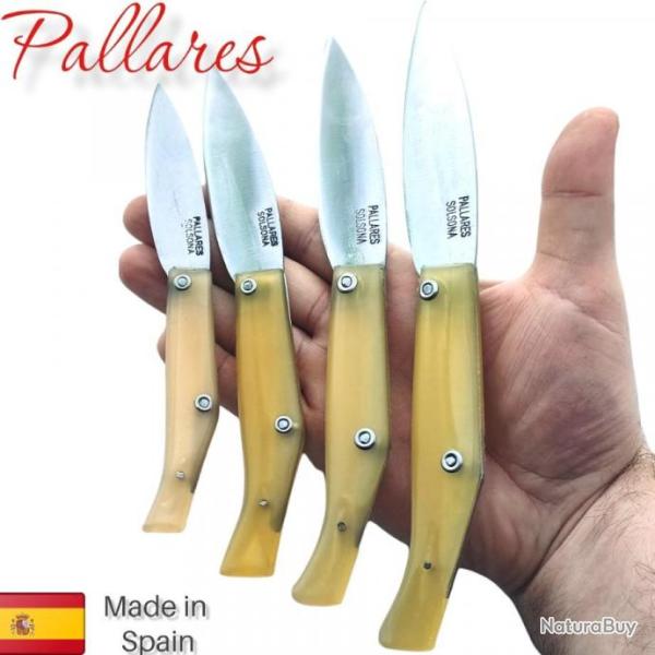 INOX 16, 18, 20, 22 CM AU CHOIX COUTEAU PLIANT PALLARES FEUILLE SAUGE PYRENEES ESPAGNE A