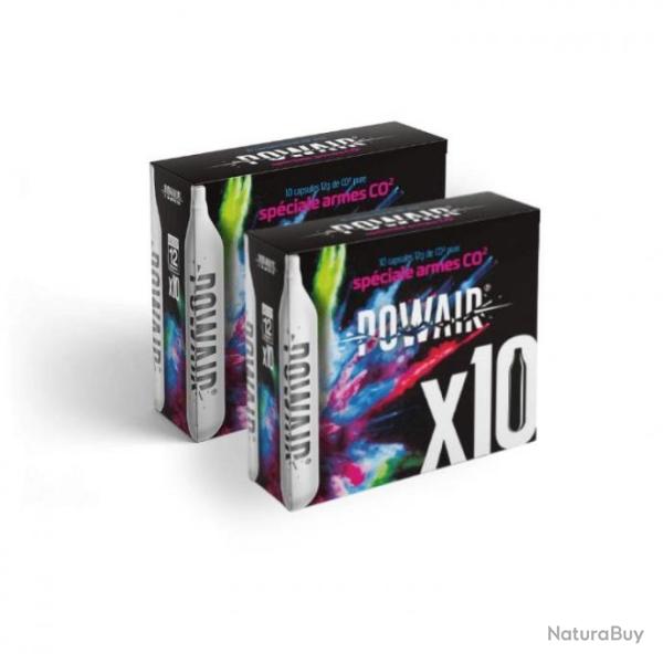 20 capsules de CO2 12 grammes POWAIR