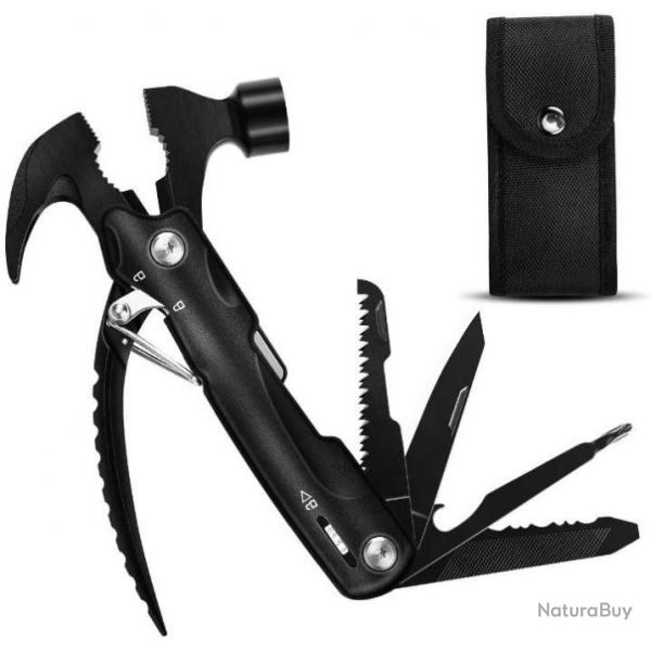 SUPER ENCHERE - Couteau militaire pliant 12 en 1 - Multifonctions - LIVRAISON GRATUITE ET RAPIDE